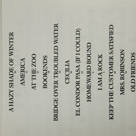 The Simon & Garfunkel Collection:18 Songs for Piano, Guitar, Vocals, 1988, SC - Picture 4 of 16